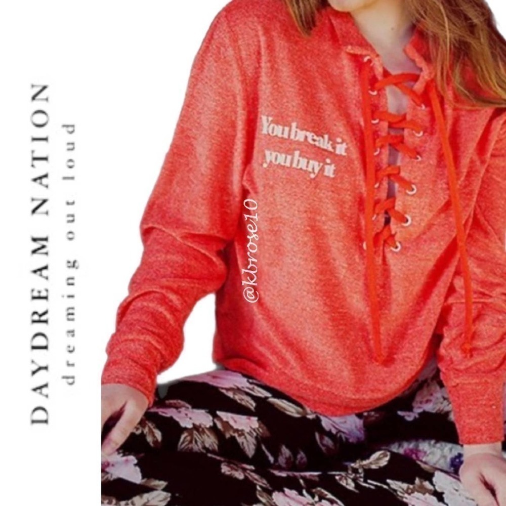 New with Tags Daydream Nation Break It, You Buy It Pullover Size Small